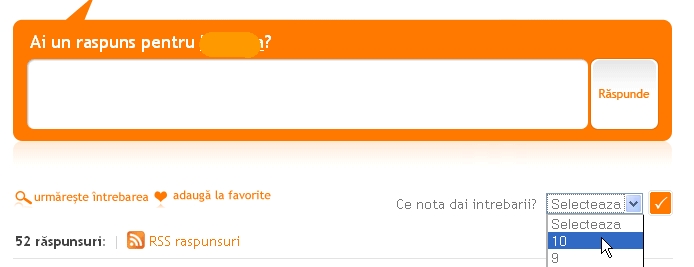 da nota intrebarii